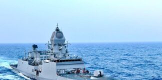 PM Modi commissions three indigenously designed and built naval ships – INS Dunagiri, INS Sanshodhak and INS Agray at Syama Prasad Mookerjee Port, Kolkata, West Bengal