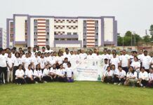 Students and faculty members of the SOA Deemed to be University here took part in various ‘yogasana’ and ‘pranayam’ postures at the university stadium to mark the 12th International Day of Yoga