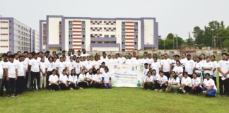 Students and faculty members of the SOA Deemed to be University here took part in various ‘yogasana’ and ‘pranayam’ postures at the university stadium to mark the 12th International Day of Yoga