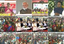 PM Modi inaugurates and lays the foundation stone of various development projects worth over Rs 47,600 crore at Rairangpur in Mayurbhanj district, marking the completion of two years of the Government of Odisha