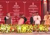 President Droupadi Murmu and Prime Minister Narendra Modi, participated in a programme marking the completion of two years of the Government of Odisha at Rairangpur, Mayurbhanj, Odisha
