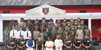President Droupadi Murmu reviewed the passing out parade of the 158th Regular Course and the 141st Technical Graduate Course at the Indian Military Academy, Dehradun