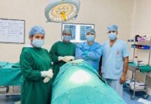 In a landmark achievement for south Odisha’s medical community, a surgical team of the Institute of Medical Sciences and SUM Hospital at Sitalapalli successfully performed a complex neurological procedure to remove a life-threatening tumour in the brain of a 60-year-old female patient