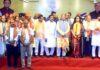 Former Bhadrak MP Manjulata Mandal, Ex -MLA Dhamnagar, Muktikant Mandal, Ex- BJD state secretary, Shashi Kumar Sahu join BJP