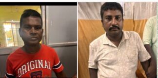 Narendra Kumar Sahoo, Junior Clerk (Record Keeper) and Jitendra Kumar Sahoo, Driver, both of Brahmagiri Tahasil in Puri apprehended by *Odisha Vigilance for demanding and taking a bribe of Rs. 20,000 from an applicant for issuing and serving notices in connection with demarcation of his plot