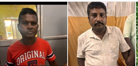 Narendra Kumar Sahoo, Junior Clerk (Record Keeper) and Jitendra Kumar Sahoo, Driver, both of Brahmagiri Tahasil, Dist-Puri