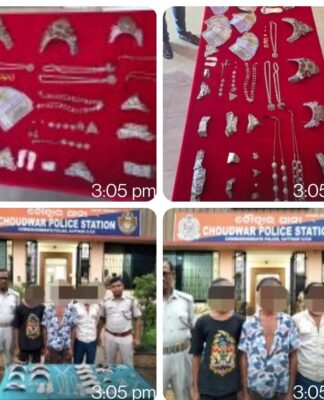 Choudwar P.S. Case No. 478 -accused allegedly confessed to their involvement in the theft at Sri Ramachandra Temple and Mangala Temple of Village Bhairapur, as well as Maa Barasa Baudanga Temple at Village Nuagaon