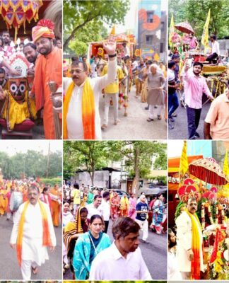 Bahuda Yatra ceremony held at Shri Swarna Kshetra in the Royal Garden Estate complex at Sector-61 of Noida amidst Pious atmosphere and spiritual fervour.