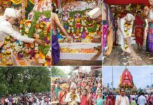 Only Jagannath Temple situated at Sector Five in Kharghar of Navi Mumbai hosted Annual Return of Car Festival amidst spectacular fanfare and spiritual fervour