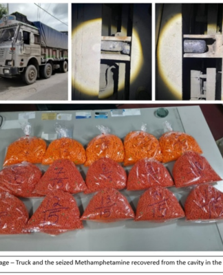 DRI seizes 15 kg methamphetamine, 4 kg pseudoephedrine, 85 lakh smuggled cigarettes, and 2 drone-dropped Pakistan-made pistols in nationwide operations; 5 arrested