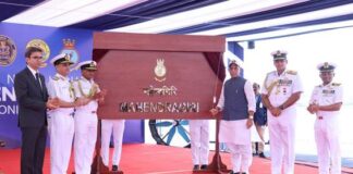 Indian Navy commissions Made-in-India advanced stealth frigate ‘INS Mahendragiri’ in Raksha Mantri’s presence at Visakhapatnam