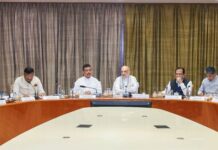 Amit Shah chairs a review meeting on West Bengal’s law and order situation in Kolkata
