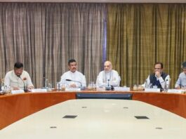 Amit Shah chairs a review meeting on West Bengal’s law and order situation in Kolkata