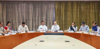 Amit Shah chairs a review meeting on West Bengal’s law and order situation in Kolkata