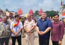 On the occasion of the ongoing Rath Yatra, Indian shooter Padma Shri Gagan Narang visited the Adap Mandap, offers prayers