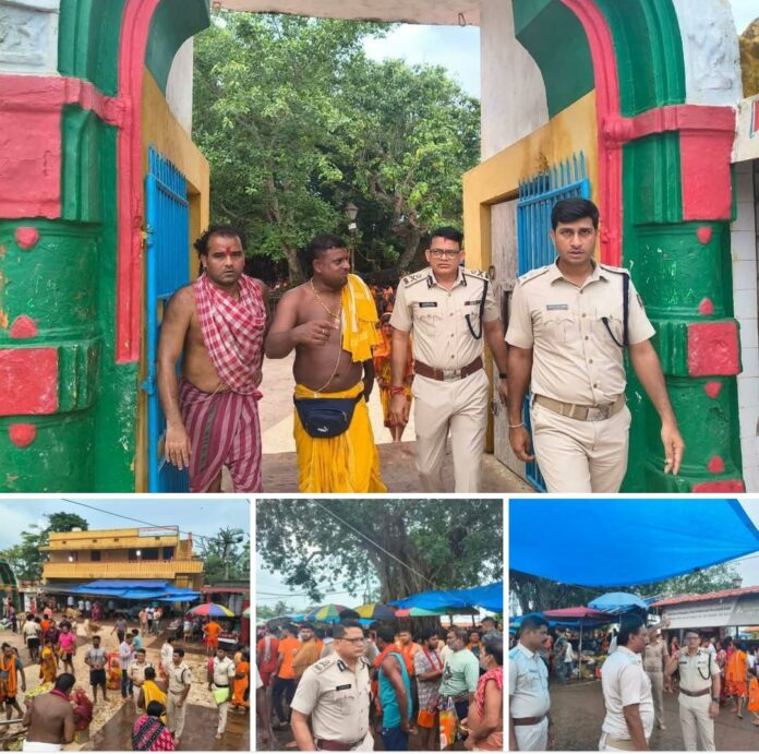 Dr Satyajit Naik IGP, Central Range, along with Prateek Sing SP Puri
