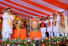 Dharmendra Pradhan Attends Swami Laxmanananda Saraswati’s Birth Centenary Celebrations in Gurujanga, Talcher