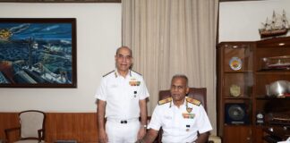 Vice Admiral AN Pramod, AVSM, YSM, assumed charge as the Deputy Chief of Naval Staff