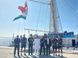 Indian Navy’s sail training ship, INS Sudarshini, arrived at Lisbon, Portugal as part of her ongoing Lokayan 26 transoceanic expedition