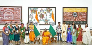 Students from 17 states, one Union Territory, Kendriya Vidyalaya Sangathan and Navodaya Vidyalaya Samiti participate in the special celebration, Students visit Pradhan Mantri Sangrahalaya, Rashtrapati Bhavan and Amrit Udyan as part of the educational experience