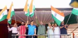 VP flags off Har Ghar Tiranga Bike Rally of MPs, commemorating 150 years of Vande Mataram, Har Ghar Tiranga has become a People’s Movement , It Gives Visible Form to the Spirit of Vande Mataram