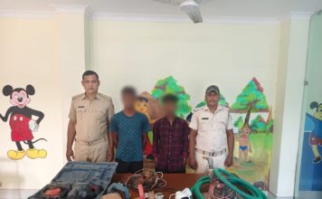 Gopalpur PS solved a theft case from an under-construction house and arrested two accused with recovery of stolen articles