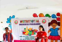 SUM Nursing College (SNC), faculty of nursing of SOA Deemed to be University organised a Nutritional Awareness Program at Daruthenga village on the outskirts of Bhubaneswar city
