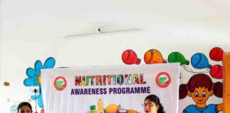 SUM Nursing College (SNC), faculty of nursing of SOA Deemed to be University organised a Nutritional Awareness Program at Daruthenga village on the outskirts of Bhubaneswar city
