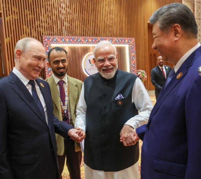 Prime Minister Shri Narendra Modi met with H.E. Mr. Xi Jinping, President of the People’s Republic of China on 12 September 2026, on the sidelines of the BRICS Summit in New Delhi.