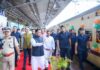 Chief Minister Mohan Charan Majhi flagged off a special train departing from Bhubaneswar towards Ekta Nagar in Gujarat
