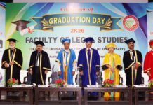 Students of the SOA National Institute of Law (SNIL), faculty of legal studies of the SOA Deemed to be University here, who had completed their study, were presented degrees at a graduation ceremony organised in the university campus
