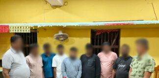 K. Nuagaon PS Busts Gambling Den at Ch. Tikarapada – 9 Gamblers Held