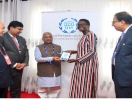 Indian Parliamentary Delegation led by Harivansh,Deputy Chairman, Rajya Sabha, continued its participation in the 153rd IPU Assembly in Arusha, Tanzania, on the third day of the Assembly