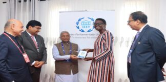 Indian Parliamentary Delegation led by Harivansh,Deputy Chairman, Rajya Sabha, continued its participation in the 153rd IPU Assembly in Arusha, Tanzania, on the third day of the Assembly