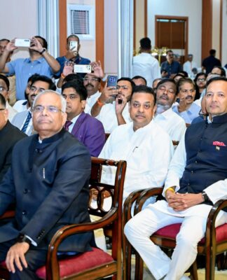 Jindal Steel Ltd Chairman and BJP MP Naveen Jindal attend Odisha Governor Braj Mohan Ram’s Oath Taking Ceremony in Bhubaneswar
