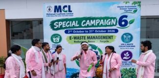 Mahanadi Coalfields Ltd organised a nukkad natak (street play) at its headquarters under Special Campaign 6 to spread awareness about e-waste management, responsible disposal of electronic waste and allied environmental issues