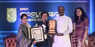 47th Sarala Puraskar Conferred upon Dr Ashutosh Parida, Ila-Bansidhar Panda Kala Samman Presented to Guru Durga Charan Ranbir and Damodar Behera