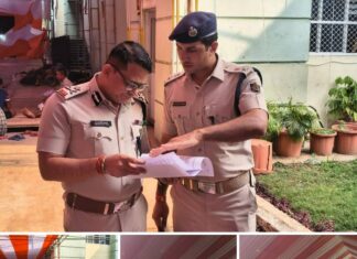 IGP, Central Range, Reviews Security Arrangements at Habisyali Accommodation Centres in Puri