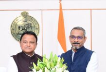 Mathews, Regional Director of the Reserve Bank of India (RBI), called on Chief Minister Mohan Charan Majhi