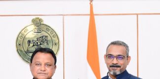 Mathews, Regional Director of the Reserve Bank of India (RBI), called on Chief Minister Mohan Charan Majhi