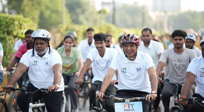 Union Minister of Youth Affairs and Sports Dr. Mansukh Mandaviya led the 94th edition of Fit India Sundays on Cycle in Varanasi, bringing together over 500 cyclists and more than 1,000 participants to champion the message of a drug-free youth and a healthier India