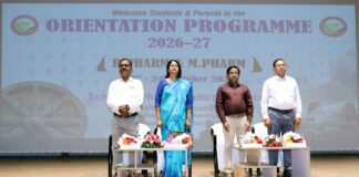 School of Pharmaceutical Sciences (SPS), faculty of pharmaceutical sciences of SOA Deemed to be University held a two-day orientation program for newly admitted B.Pharm and M.Pharm students for the 2026–27 academic session