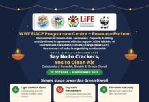 WWF-India’s Programme Centre – Resource Partner (PC-RP), supported by Union Ministry of Environment, Forest and Climate Change, has launched a nationwide Green Diwali Campaign