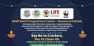 WWF-India’s Programme Centre – Resource Partner (PC-RP), supported by Union Ministry of Environment, Forest and Climate Change, has launched a nationwide Green Diwali Campaign